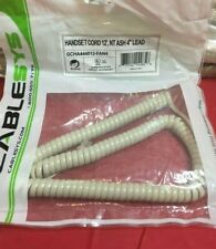 Nortel Ash Handset Cord M7310 M7208 M7324 M-series Phone 12 Ft Tail New In Bag