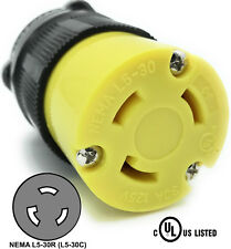Nema L5-30r 30a 125v Locking Female Receptacle Replacement Plug Rv 3prong 30amp