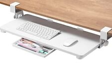 Keyboard Tray Under Desk Large Size Keyboard Tray With C 26.77 X 11.81 White