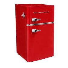 Frigidaire Retro 3.2 Cu Ft Two Door Compact Refrigerator With Freezer Red Usa