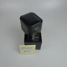 Carrera-y-carrera Black Leatherette Ring Box  6 X 5 X 4.5 Cm With Outer Box