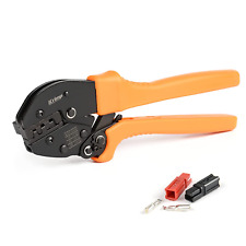 Ratcheting Wire Crimping Tool Kit Crimper Pliers For 153045 Amp Connectors New