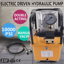 750w Double Acting Electric Hydraulic Pump Power Pack Solenoid 110v 10k Psi