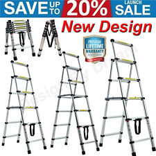 455667 Step Ladder Folding Non Slip Safety Tread Industrial Home 330lb Load