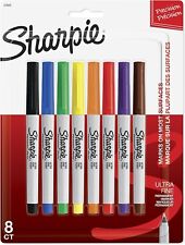 Sharpie 37600pp Permanent Markers Ultra Fine Point Classic Colors 8 Count