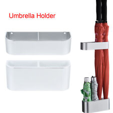 2pc Umbrella Rack Metal Umbrella Wall Mount Braket Holder Wremovable Drip Tray