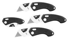 3 Pcs Folding Lock Back Utility Knife Compact Box Cutter With Lock Back Release
