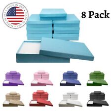Jewelry Gift Box Removable Cotton Pad Made In Usa 7 X 5 X 1.25 - 8pack