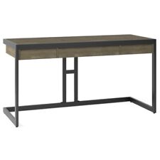 Simplihome Erina Solid Wood And Metal Modern Industrial 60 Home Office Desk