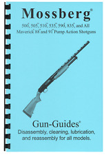 Mossberg 500 Manual Book All Pump Action Shotguns Gun-guides Disassembly New