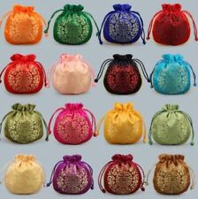 10pcs Wholesale Chinese Handmade Mix Colors Silk Coin Purse Jewelry Bags Pouches