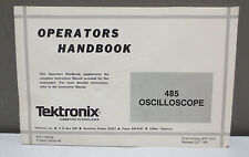 Tektronix 485 Oscilloscope Operators Handbook 070-1194-00