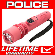 Police Stun Gun 306 650 Bv Led Flashlight Self Defense Rechargeable Pink