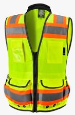 Yellow Class 2 Heavy Duty Two Tone Engineer Vest