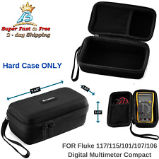 Shockproof Hard Case Eva Storage For Fluke 115 117 True Rms Digital Multimeter