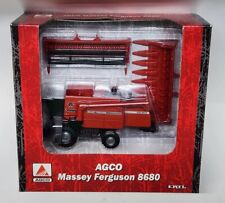 Agco Massey Ferguson 8680 Combine With Corn And Grain Head By Ertl 164 Scale