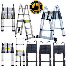 8.5-20ft Heavy Duty Multi-purpose Aluminium Telescopic Folding Ladder Extendable