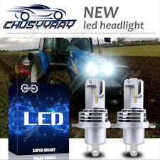 2 Super Led Light Bulbs Headlights New For Holland Tractor T5040 T5050 T5060