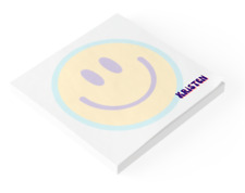 Smiley Face Custom Sticky Notes With Name Cute Positive Post It Notepad
