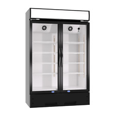 New Commercial 2 Glass Door Merchandiser Reach In Refrigerator Display Cooler