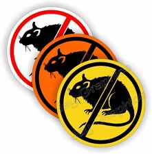 3pk No Rats Funny Hard Hat Stickers - Edc Toolbox Foreman Welding Laborer Decals