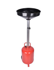 5gallon Telescopic Funnel Dolly Waste Oil Drain Pan Portable Adjustable Height