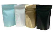 Smell Proof Stand Up Bags Aluminum Foil Resealable Zip Lock 4x6x2.5 6x9x3 Inch