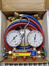 Ritchie Yellow Jacket 41215 Manifold Gauges With Hoses R12 22 502 New