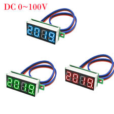 0.36 4-digit Dc 0-100v Digital Voltmeter Led Voltage Tester Panel Meter 3-wire