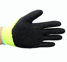 12 Pair Green Safety Gloves Latex Coated Grip Cut Resistant