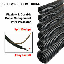 Split Wire Loom Conduit Polyethylene Tubing Sleeve Tube Cable Harness Wrap Lot