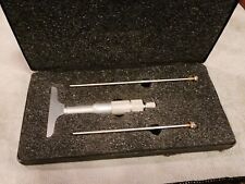 Proto Usa Made Depth Micrometer Gauge W Storage Case Starrett Browne Sharpe