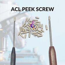 Acl Interference Screw Cannulated Peek Orthopedic Pack Of 20 With Screw Driver
