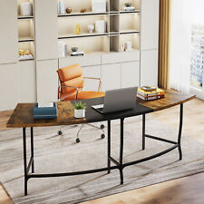 71 Large Curved Office Desk Modern Executive Desk Computer Desk Home Office