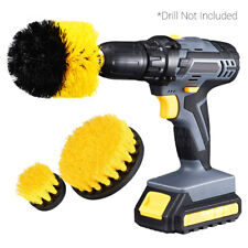 Drill Brush Set Attachment 3pcs Power Scrubber Cleaning Car Tile Grout Shower