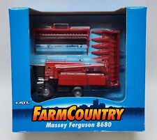 Massey Ferguson 8680 Combine With Both Heads By Ertl Farm Country 164 Scale