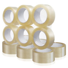 12 Rolls Carton Sealing Clear Packing Shipping Tape - 1.8 Mil 2 X 110 Yards