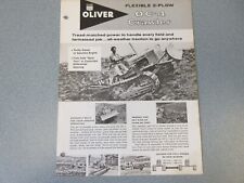 Oliver Oc-4 Crawler Tractor Sales Brochure 2 Page