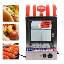 1500w Commercial Hot Dog Steamer Bun Sausage Warmer Machine Stainless Steel 110v
