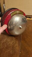 Red Chrome Vintage Fire Cry Co Industrial Fire Bell Alarm Dayton Oh