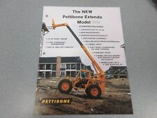 Rare Pettibone 5528 Extendo Forklift Sales Sheet