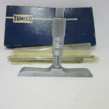 Geo. Scherr Tumico Depth Micrometer 2-3 Inch D-4-3 Includes 3 Rods