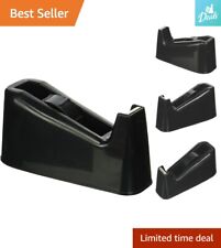 Deluxe Interchangeable Tape Dispenser - Heavy-duty Black - 1 And 3 Inch Cores
