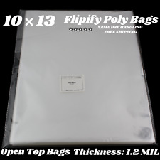 10x13 Clear Bags Large Plastic Packaging Top Open Flat Packing T-shirt Apparel