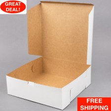 Cake Bakery Box 12 X 12 X 4 Square Non Corrugated Paperboard White 100 Bundle