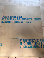 Titanium Plate 6al4v .025 X 11-18 X 14