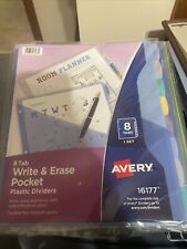 Avery Translucent Multicolor Write-on Dividers Letter 8 Tabs Ave16177