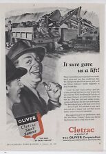 1947 Oliver Cletrac Co. Ad Cleveland Tractor - Drott Hi Lift Shovel On Cletrac