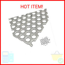 2 Pcs Stainless Steel Perforated Sheet Perforated Metal Sheet Hole Size 0.11inch