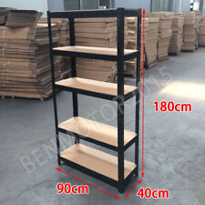 Us Shelf Garage Strong Metal Storage 5 Level Adjustable Shelves Rack Heavy Duty